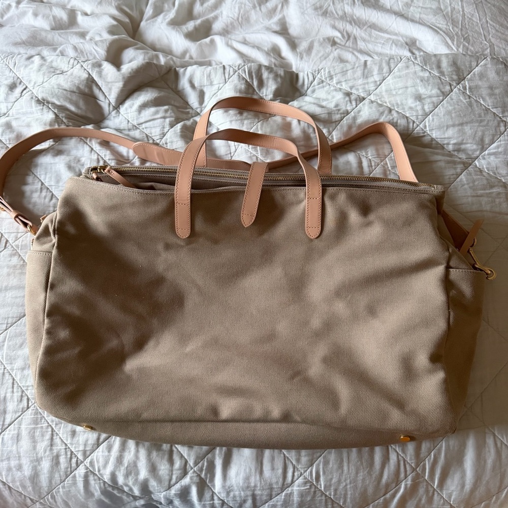 Cuyana Canvas Triple Zipper Weekender